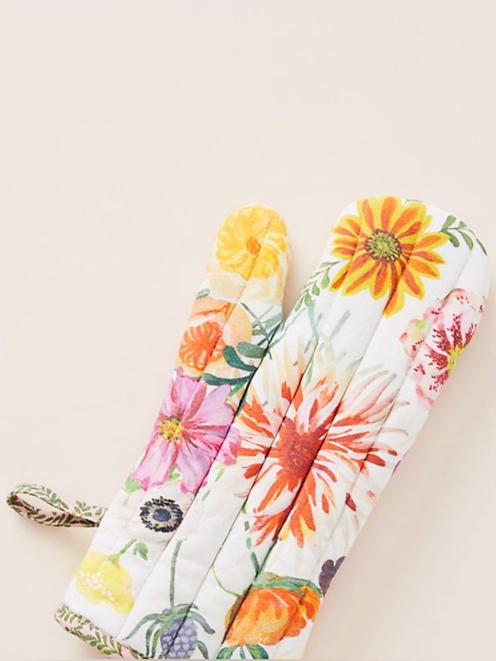 NWT Anthropologie Nathalie Lete Floral Oven Mitt